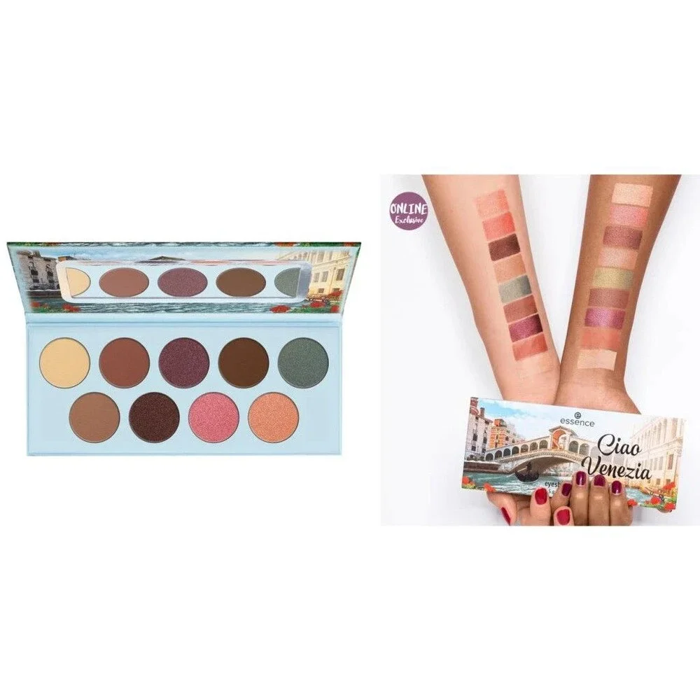essence Eyeshadow Palette - 9 Highly Pigmented Eyeshadows - 08 Ciao Venezia